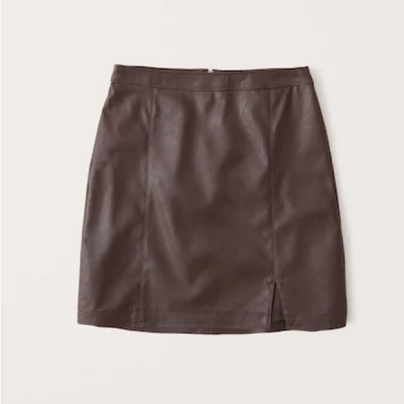 Abercrombie & Fitch Dresses & Skirts - ABERCROMBIE & FITCH Vegan Leather Mini Skirt